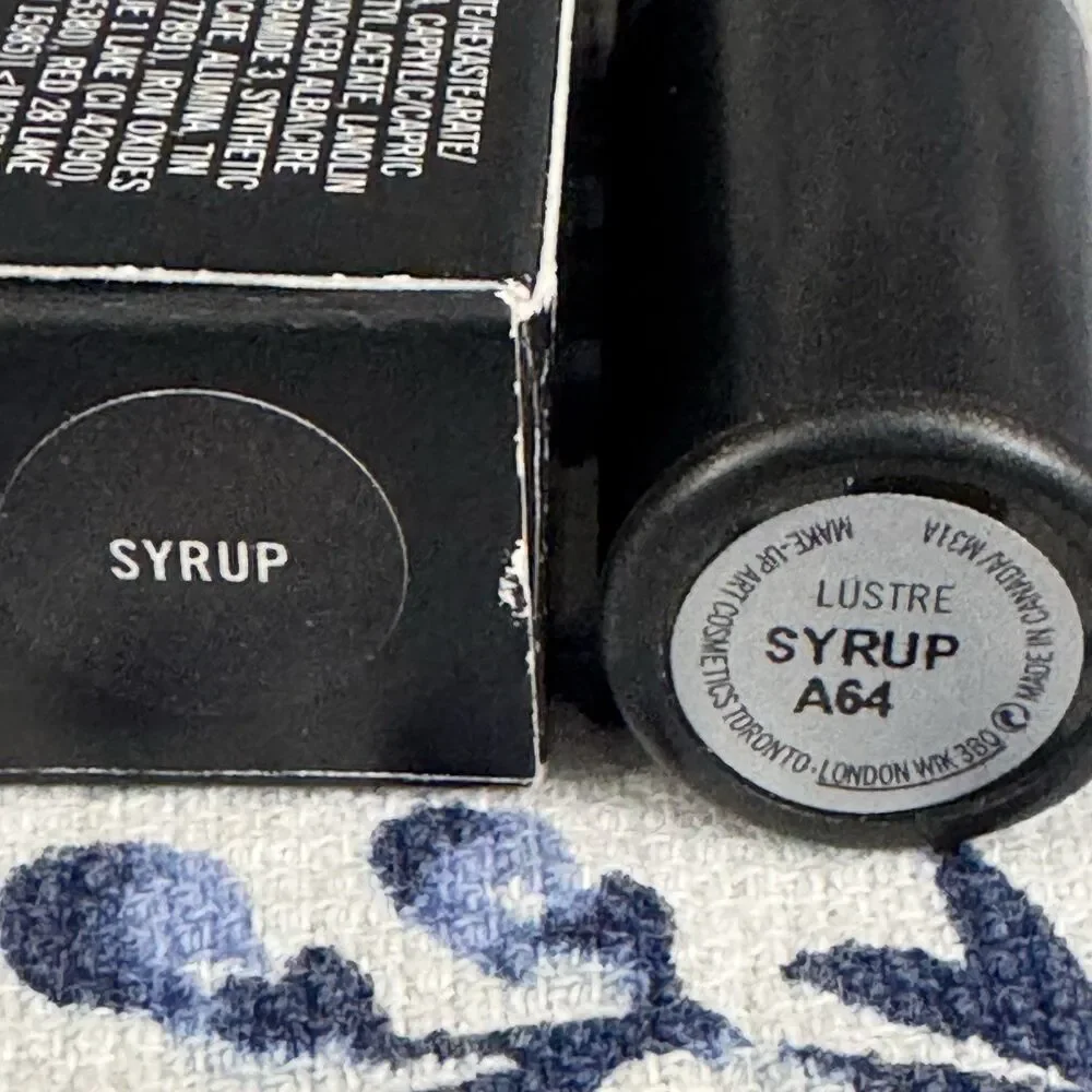 MAC Lustre Lipstick - Syrup A64 - Full Size - NIB *READ*